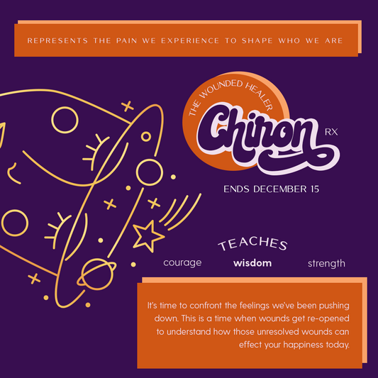 Chiron in retrograde, healing, and working on my shadow self.