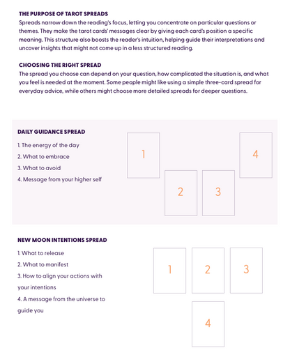 A Beginner's  Guide to the Tarot - Tools, Tips + Techniques (PDF)